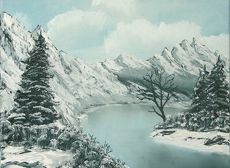 0225 Winterliche Berglandschaft 40x30 0225 Winterliche Berglandschaft 40x30