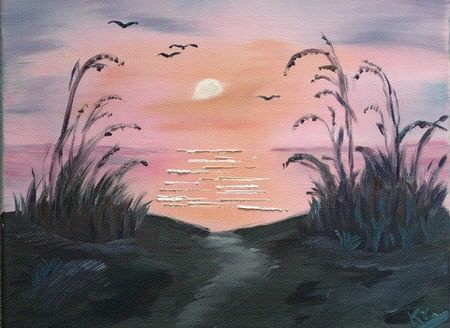 0319 Abendsonne am Meer 30x24 0319 Abendsonne am Meer 30x24