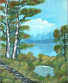 0909 Zwei Birken 30x24 0909 Zwei Birken 30x24
